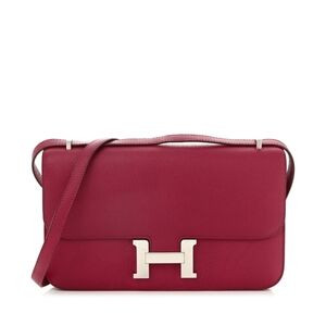 Elegant Pink Leather Shoulder Bag